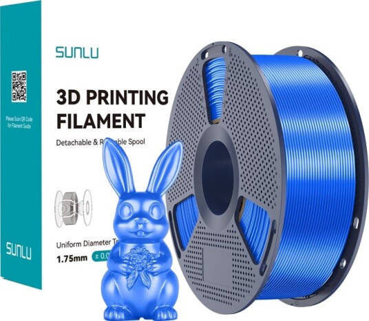 Sunlu Pla+ Silk 1.75 Mm 1 Kg (Blå) Filament