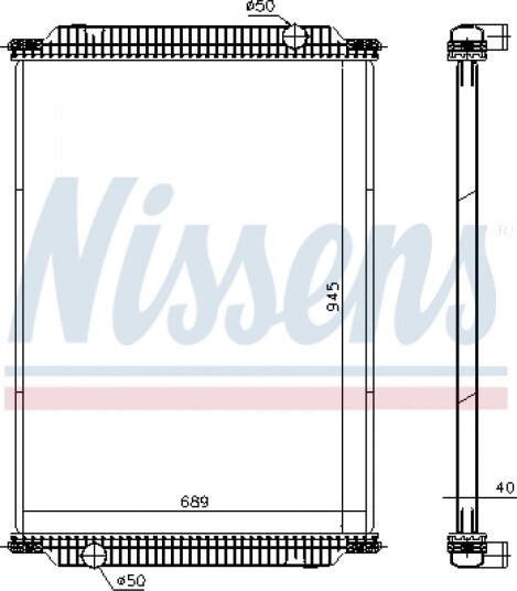 Radiator NISSENS 671950