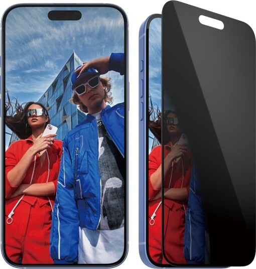 PanzerGlass iPhone 16 Plus Ultra-Wide Fit Privacy Skjermbeskytter med Applikator