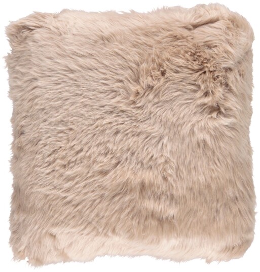 Natures Collection Saueskinnspute Langhåret New Zealand 35x35 cm Varm Sand