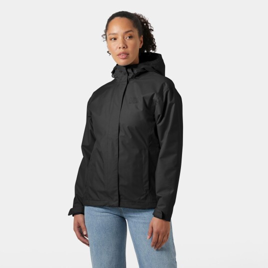 Helly Hansen Dame Seven J Pustende Regnjakke Svart 2xl Helly Hansen Dame Seven J Pustende Regnjakke Svart 2xl