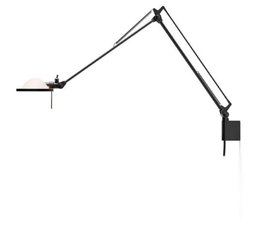 Luceplan Berenice Vegglampe 30x30 Hvit Glass/Svart