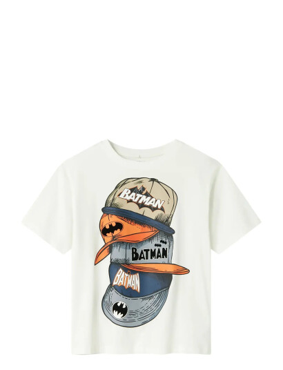 name it Nkmadd Batman Ss Nreg Top Wab - White - 122-128 name it Nkmadd Batman Ss Nreg Top Wab - White - 122-128