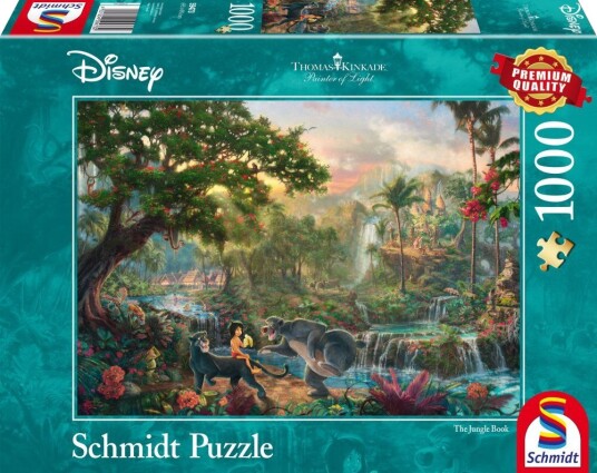 Disney The Jungle Book Thomas Kinkade Puslespill 1000 brikker Schmidt Disney The Jungle Book Thomas Kinkade Puslespill 1000 brikker Schmidt