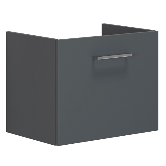 Dansani Mido+ Slim Servantskap 1 Skuff B50-80xd35cm Uten Servant Grå Matt / 50cm