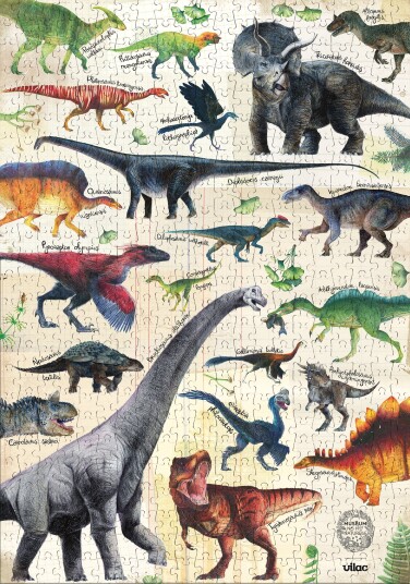 Vilac Puzzle 500 pcs Dinosaurs Muséum national d"Histoire naturelle 9625