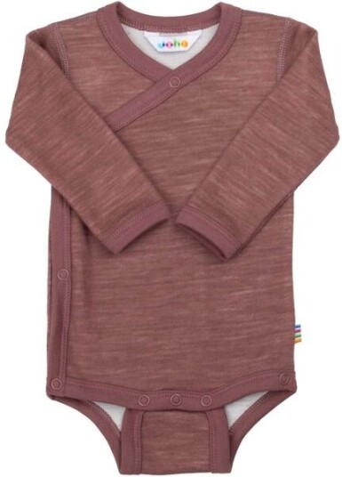 Joha Goose/Propeller omslagsbody i ull/bambus Drk.Rose