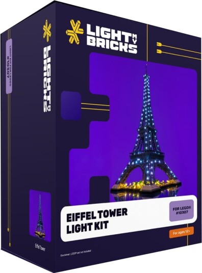 Light My Bricks Eiffel Tower lyssett 10307