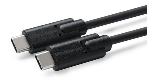 MicroConnect USB-C 3.2 Gen 2 Kabel 1m Hvit - 24 pin Hann til Hann MicroConnect USB-C 3.2 Gen 2 Kabel 1m Hvit - 24 pin Hann til Hann
