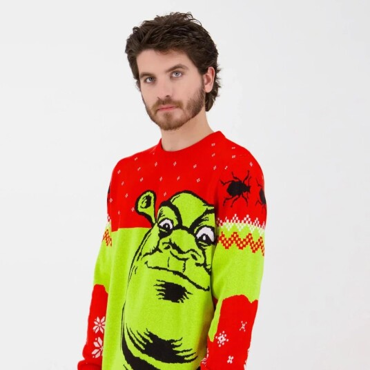 Shrek Julegenser Strikket XXL Voksen