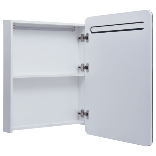 vidaXL LED-speilskap til bad 60x11x80 cm