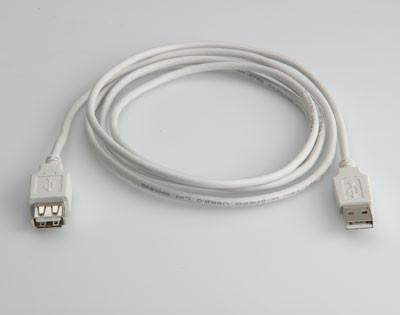 VALUE USB2.0 Cable A-A. M/F. White. 3.0m Factory Sealed