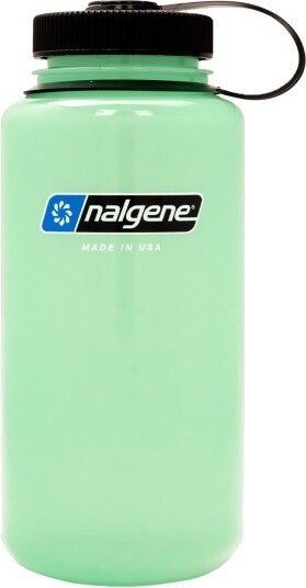 Nalgene 1L Wide Mouth Sustain Water Bottle Glow Green 1L Nalgene 1L Wide Mouth Sustain Water Bottle Glow Green 1L