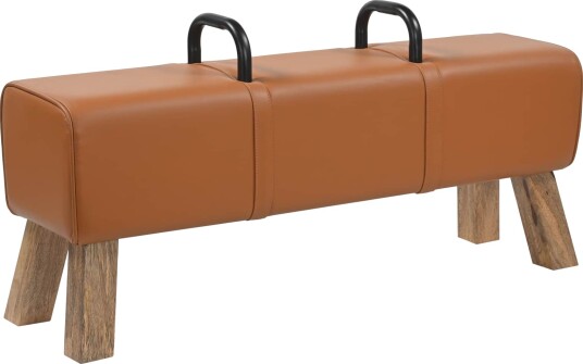 vidaXL benk Brun 110 x 30 x 45 cm Ekte Lær vidaXL benk Brun 110 x 30 x 45 cm Ekte Lær