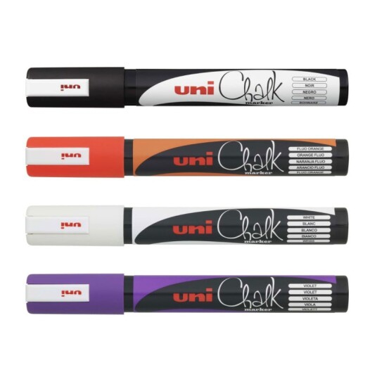 Uni Chalk marker set Halloween 401571