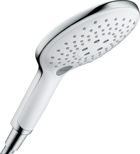 Hansgrohe Raindance Select S Hånddusj 3jet, Hvit/Krom