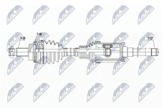 Nty Drivaksel NTY NPW BM 145 Nty Drivaksel NTY NPW BM 145