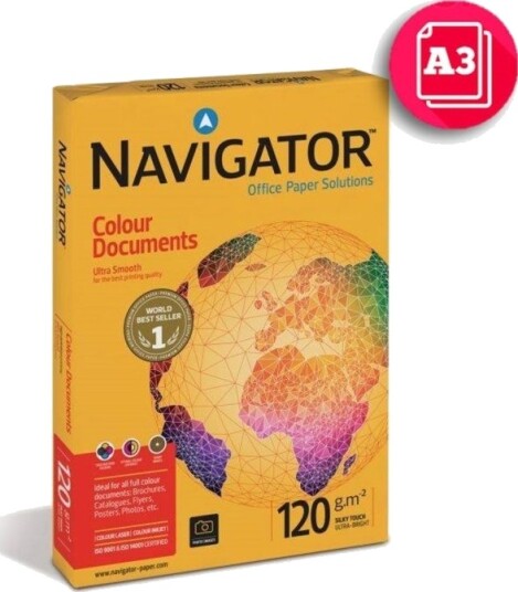 Igepa Navigator Kopipapir A3 120 G 500 Ark