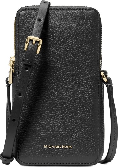 Michael Kors Sm Ns Dbl Zip Phone Xbody Black ONE SIZE Michael Kors Sm Ns Dbl Zip Phone Xbody Black ONE SIZE
