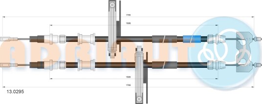 Tautrekk, håndbremse ADRIAUTO 13.0295