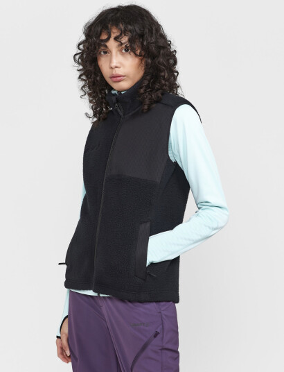 Craft Adv Explore Pile Fleece Vest W - Black - S Craft Adv Explore Pile Fleece Vest W - Black - S