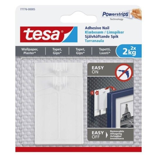 Tesa Limspiker for tapet og puss 2 kg 2-pk.