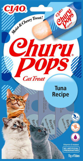 Churu Cat Pops med Tunfisk - 4-pakning av Kattesnacks