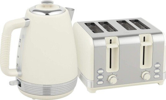 Vannkoker- og brødristersett, 1,7 l, 2200 W, 4 spor, 7 bruningsnivåer Vannkoker- og brødristersett, 1,7 l, 2200 W, 4 spor, 7 bruningsnivåer