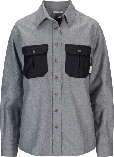 Aclima Women's ReBorn Woolshirt Light Grey Melange L