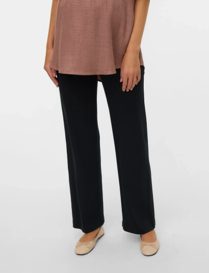 Mamalicious Mlemily Jrs Hw Relaxed Leggings Noos   Black   XS