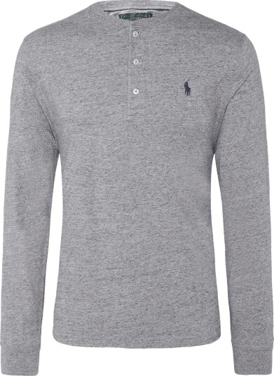 Polo Ralph Lauren Classic Fit Jersey Henley Shirt   DARK VINTAGE HEAT   M
