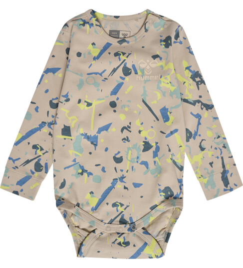 Hummel Body L/æ HmlSpot Sølv Foring 56 Langermet Body Beige
