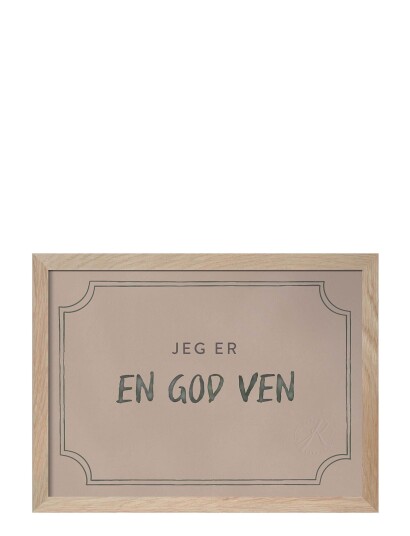 Kunskapstavlan® Diplom For At Være En God Ven Dusty Rose På Danska Multi/patterned DANISH