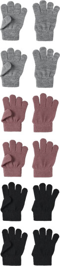 Name It Nmfmagic Gloves 6P Black ONE SIZE