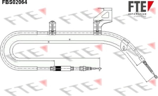 FTE 9250066 Tautrekk håndbremse FTE 9250066 Tautrekk håndbremse