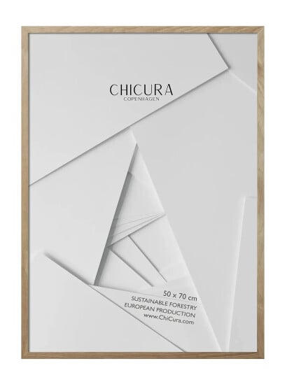 ChiCura Wooden Frame Oak Anti Reflective Acrylic Beige 50X 70CM ChiCura Wooden Frame Oak Anti Reflective Acrylic Beige 50X 70CM