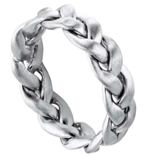 Jane Kønig Stor Fletring - Sterling Silver