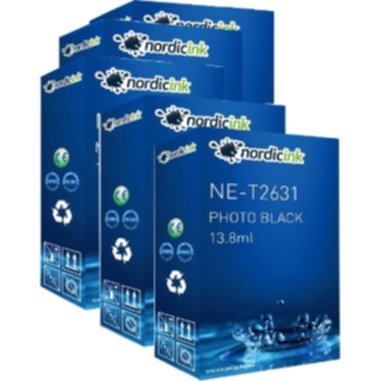 Nordicink Multipack - 5 st kompatibla XL PBK/BK/C/M/Y NE-T262134MP