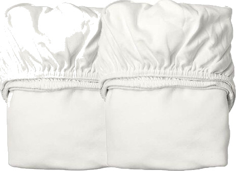 Leander Laken til babyseng, Økologisk, 2 pk, Snow Leander Laken til babyseng, Økologisk, 2 pk, Snow