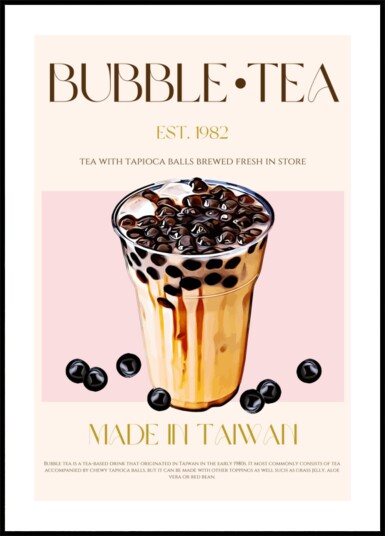 Iced Bubble Tea Plakat / 21x30