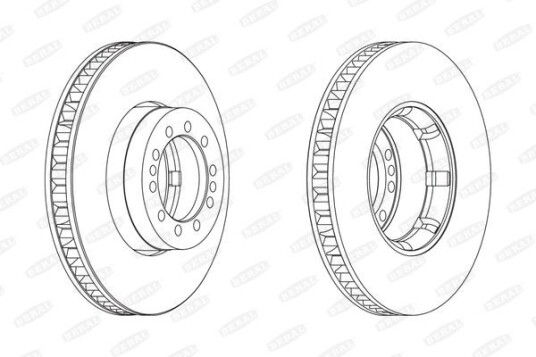 Bremseskive BERAL BCR242A Bremseskive BERAL BCR242A