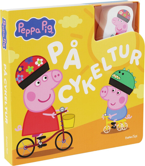 Gurli Gris Peppa Pig Bok Med 1 Träfigurer På Cykeltur Se Yellow One Size