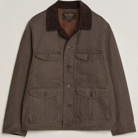Filson Rustic Canvas Journeyman Canvas Jacket Bark