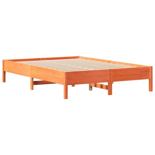  Sengeramme uten madrass brun 150x200 cm heltre furu 8721102940989