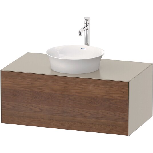Duravit White Tulip Servantskap 1 skuff 100x55x40,8 cm Valnøtt/Taupe Matt