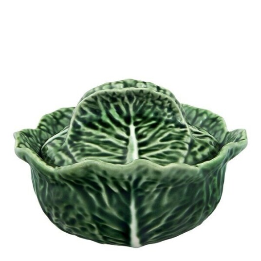 Bordallo Pinheiro Cabbage skål m/lokk 15,3 cm kål grønn Bordallo Pinheiro Cabbage skål m/lokk 15,3 cm kål grønn