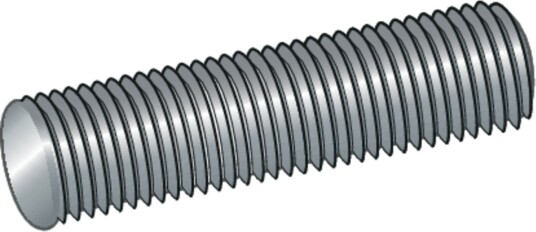 ESSVE 62110816 Gjengestang helgjenget, FZV 8.8, 1 m M30, Innfesting
