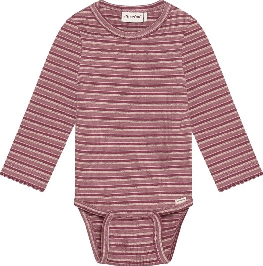 Minymo Body Ls Y/D Rib NOSTALGIA ROSE 62