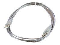 MicroConnect USB 2.0 Forlengelseskabel 0,5 m Gjennomsiktig USB A