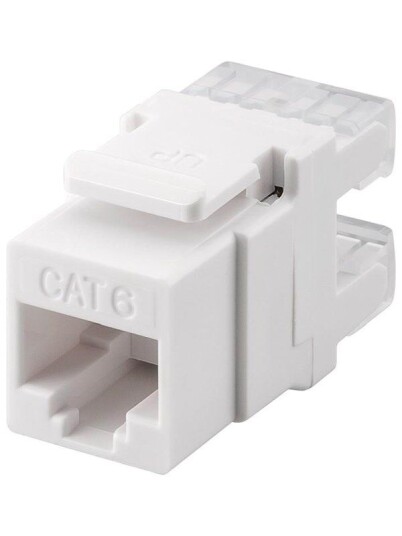 Goobay Keystone-modul RJ45 Cat 6 UTP 250 MHz Hvit Goobay Keystone-modul RJ45 Cat 6 UTP 250 MHz Hvit
